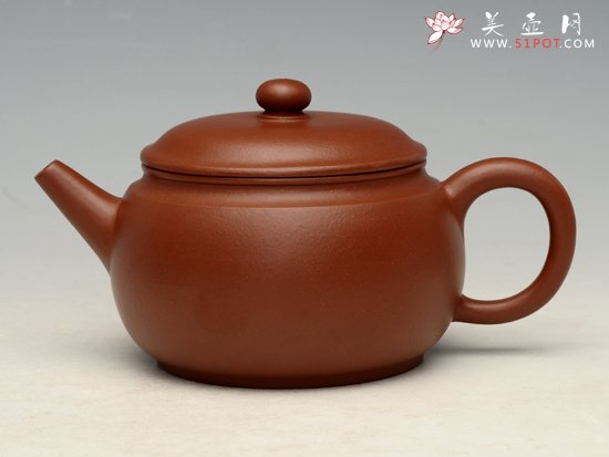 紫砂壶图片：朱泥鼓形 - 美壶网