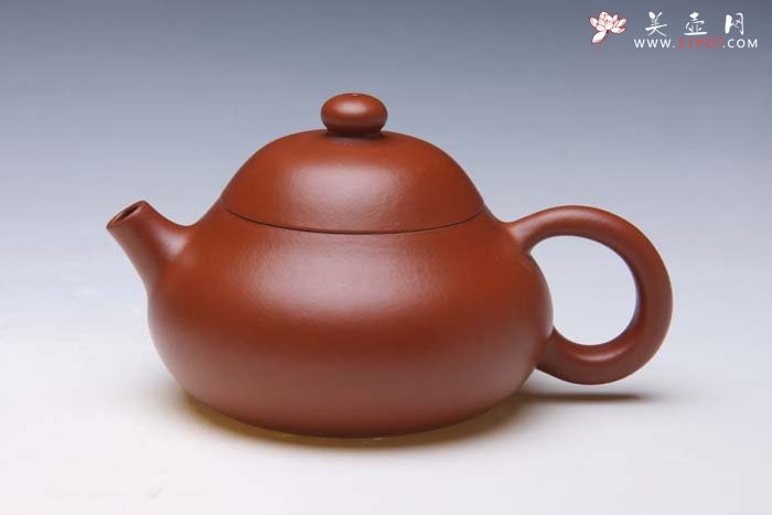 紫砂壶图片：文旦  朱泥 - 美壶网