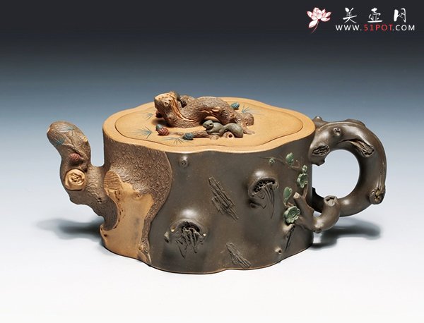 紫砂壶图片：岁寒三友 - 美壶网