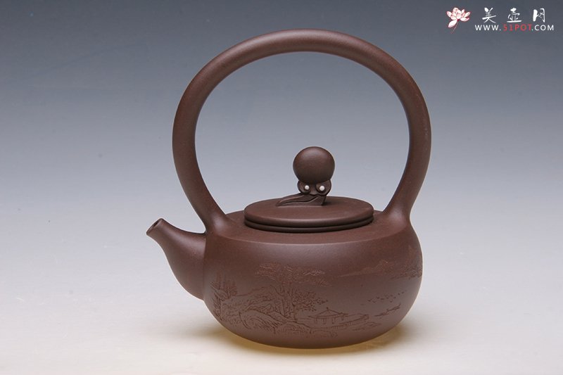 紫砂壶图片：翔云提梁 - 美壶网