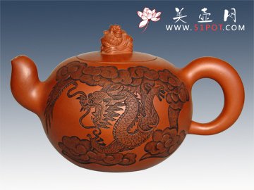 紫砂壶图片：苍龙教子 - 美壶网