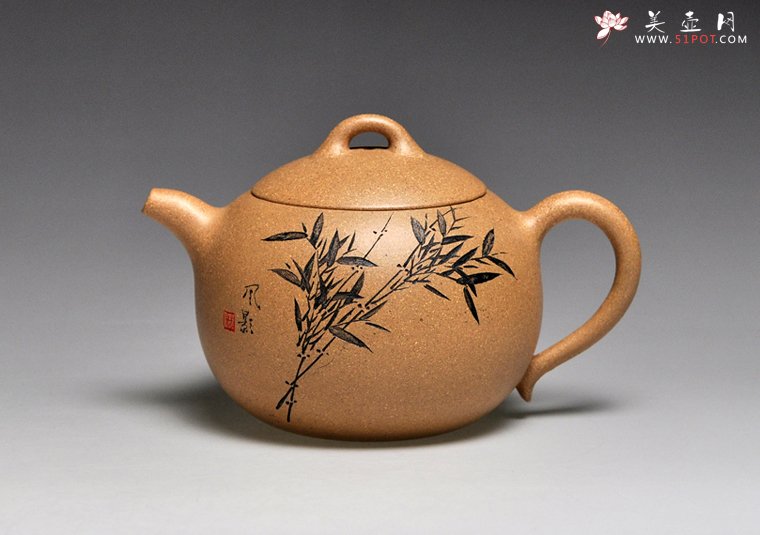 紫砂壶图片：《匏瓜》泥料：段泥  容量：250cc - 美壶网