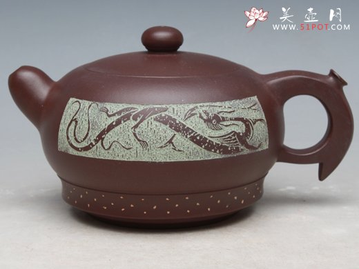 紫砂壶图片：龙山遗韵 - 美壶网