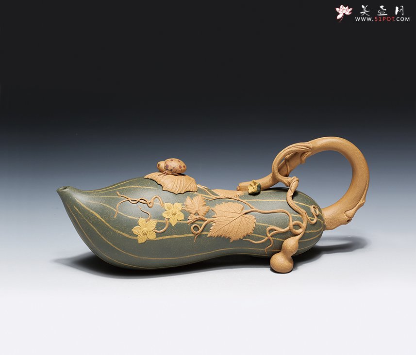 紫砂壶图片：丝瓜壶 - 美壶网