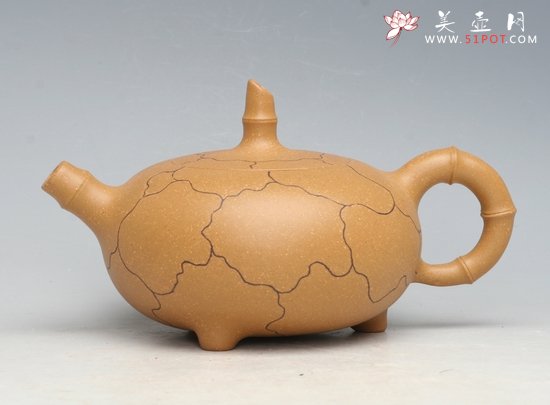 紫砂壶图片：坚竹 - 美壶网