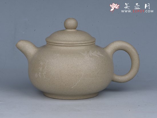 紫砂壶图片：得福 容量：200cc  泥料：本山绿泥 - 美壶网