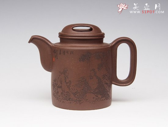 紫砂壶图片：横把洋桶 - 美壶网