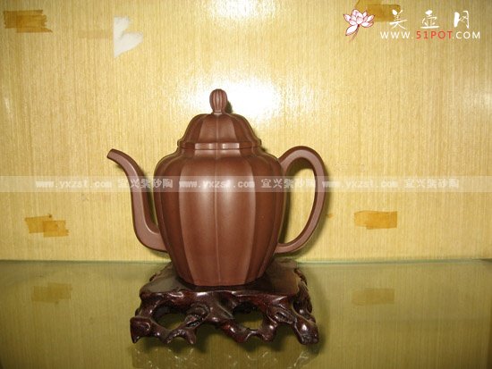 紫砂壶图片：菱花壶 - 美壶网