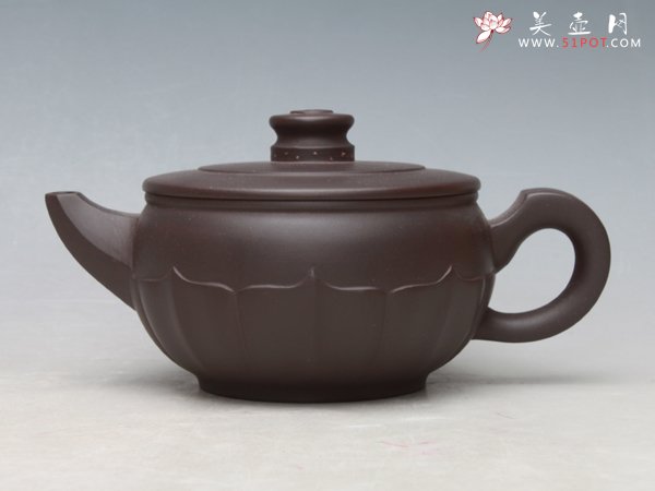 紫砂壶图片：菱花碗壶 - 美壶网