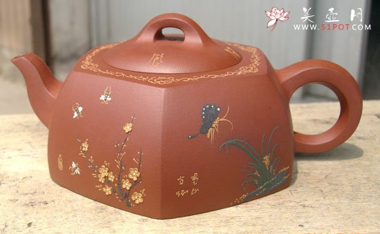 紫砂壶图片：梅兰竹菊 - 美壶网