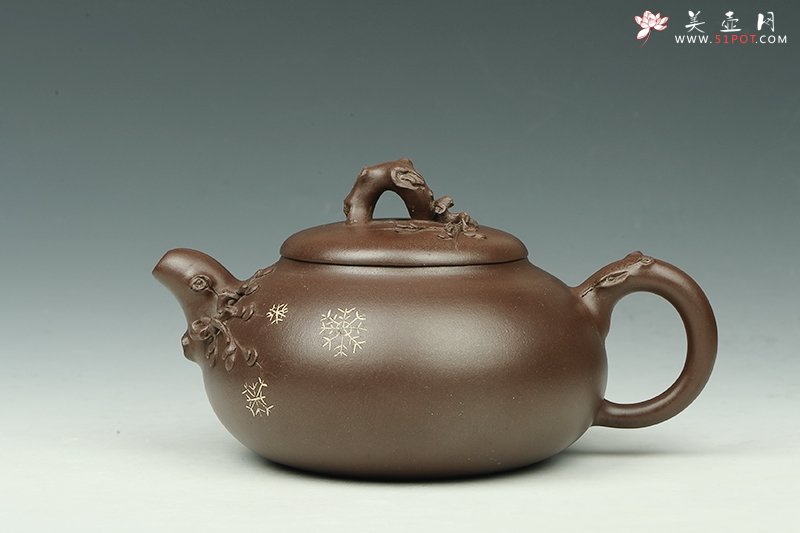 紫砂壶图片：凌梅壶 - 美壶网