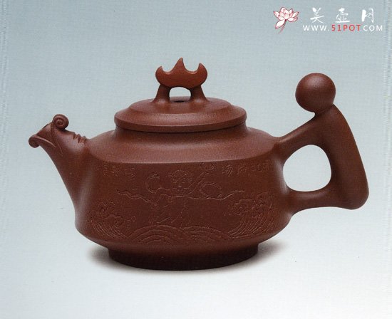 紫砂壶图片：哪吒闹海壶 - 美壶网
