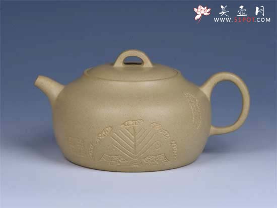 紫砂壶图片：- 本山绿泥福栏 - - 美壶网