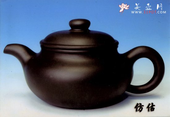 紫砂壶图片：仿古（紫青灰） - 美壶网