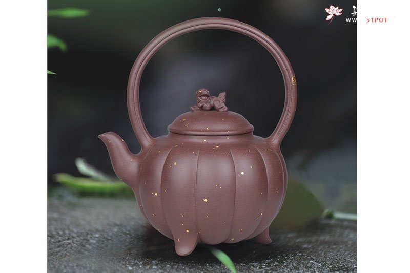 紫砂壶图片：龙吟提梁 - 美壶网