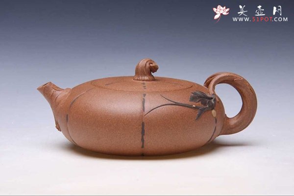 紫砂壶图片：巧色南瓜 - 美壶网