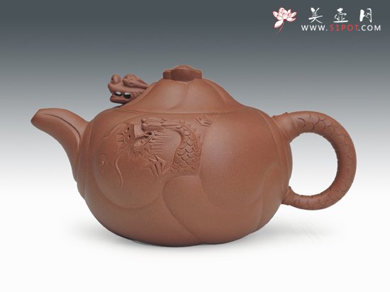 紫砂壶图片：鱼化龙 - 美壶网