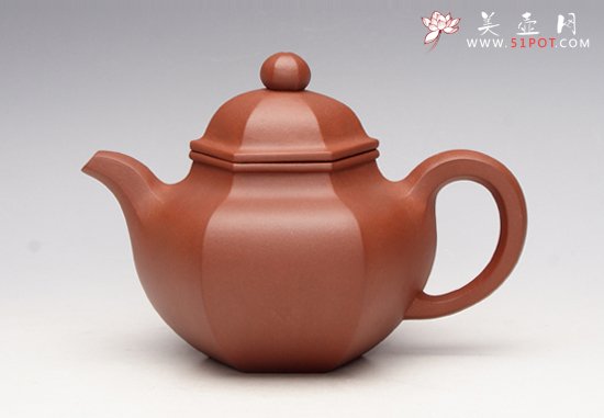 紫砂壶图片：六方掇球壶 - 美壶网