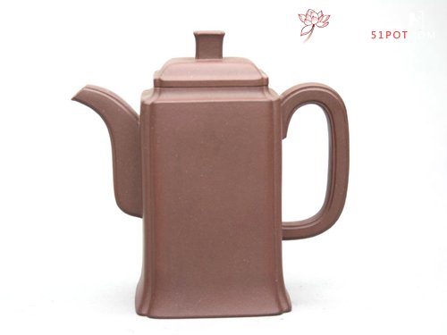 紫砂壶图片：高四方抽角 - 美壶网