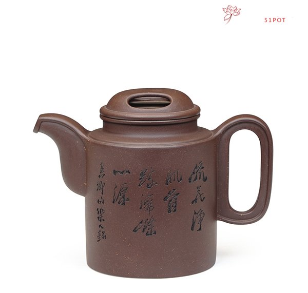 紫砂壶图片：横把洋桶壶 - 美壶网