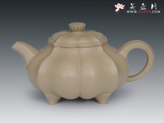 紫砂壶图片：六方菱花 - 美壶网