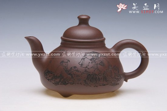 紫砂壶图片：三脚乳鼎 - 美壶网