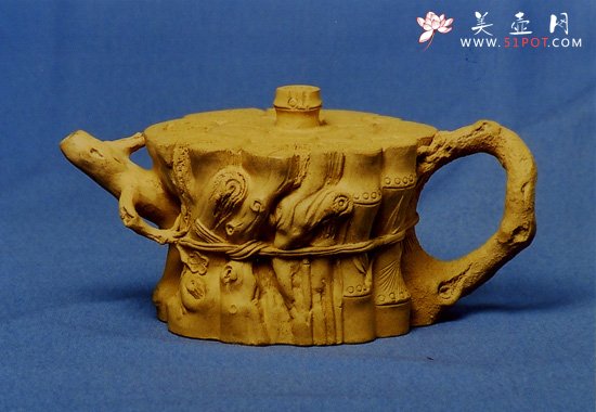 紫砂壶图片：束柴三友 - 美壶网