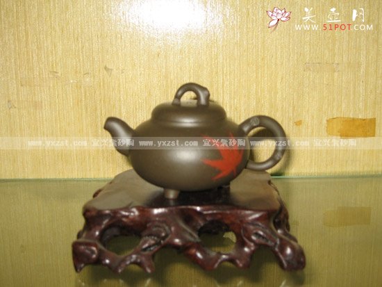 紫砂壶图片：枫叶 - 美壶网