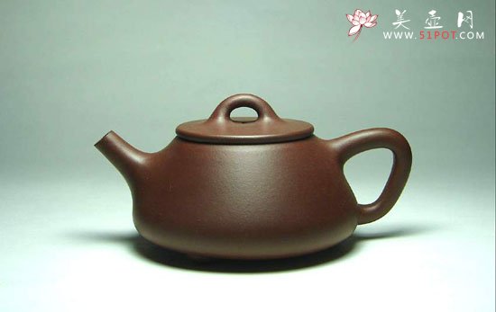 紫砂壶图片：景洲薄盖石瓢 - 美壶网