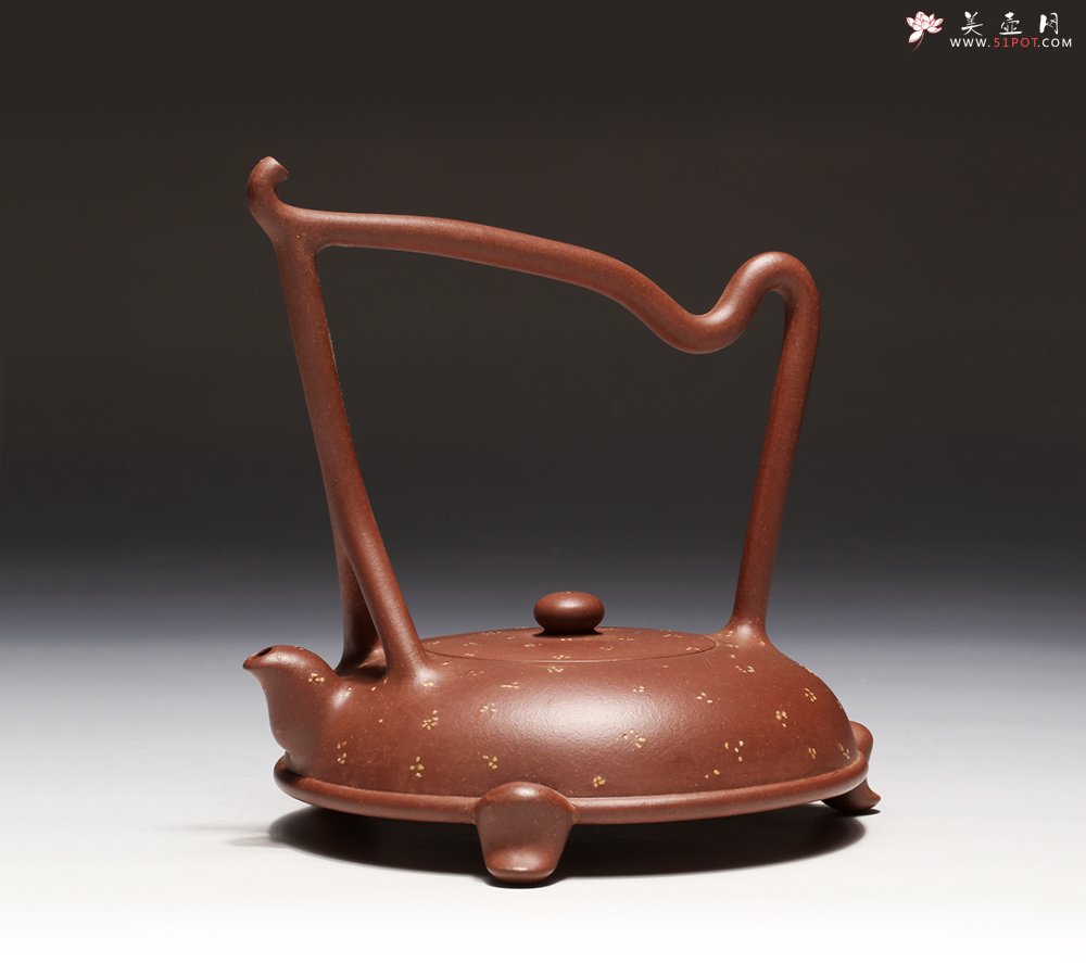 紫砂壶图片：茗陶提梁 - 美壶网