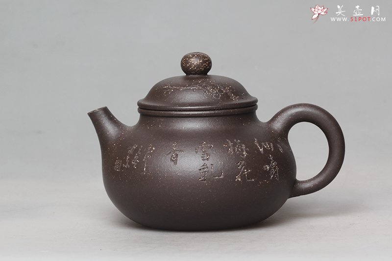 紫砂壶图片：容天（紫玉金砂） - 美壶网