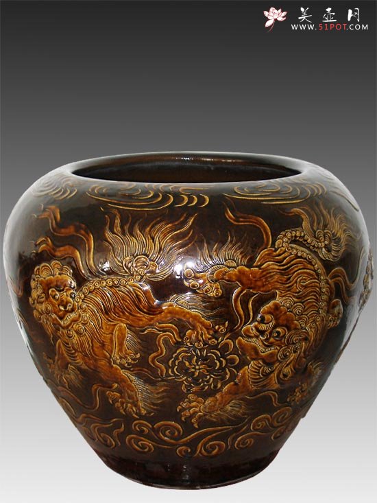 紫砂壶图片：双狮喜球 - 美壶网