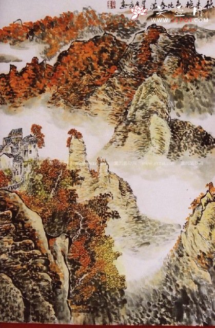 紫砂壶图片：山水画 - 美壶网