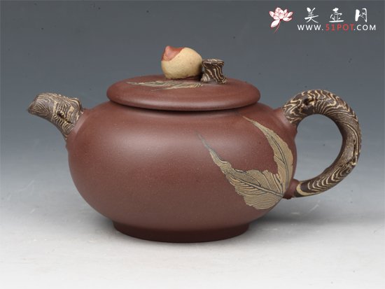 紫砂壶图片：寿桃1 - 美壶网