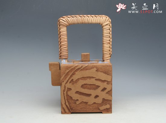 紫砂壶图片：方正提梁 - 美壶网