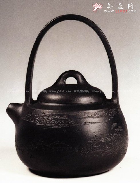 紫砂壶图片：晶泉提梁 - 美壶网