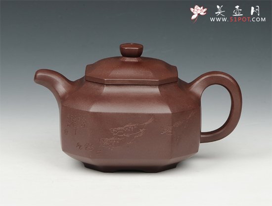 紫砂壶图片：八方壶 - 美壶网