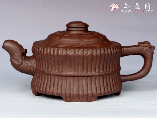 紫砂壶图片：龙头一捆竹 - 美壶网