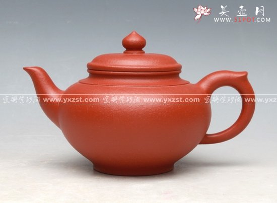 紫砂壶图片：笑樱朱泥380cc - 美壶网