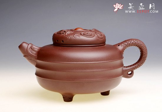 紫砂壶图片：祥龙戏珠 - 美壶网