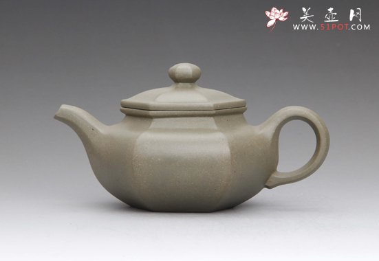 紫砂壶图片：仿古六方 - 美壶网