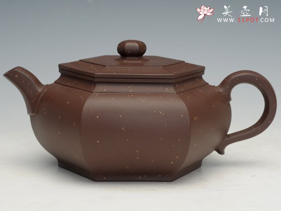 紫砂壶图片：大彬六方壶 - 美壶网