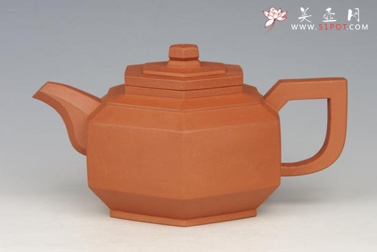 紫砂壶图片：六方抽盖 - 美壶网