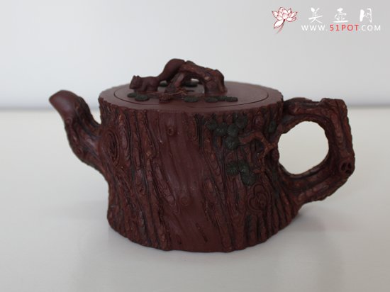 紫砂壶图片：小金钱松  200cc - 美壶网