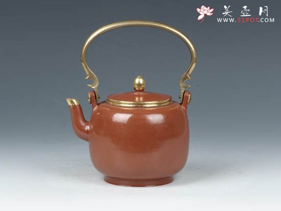 紫砂壶图片：云锦提梁  200cc - 美壶网