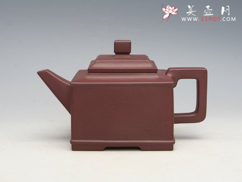 紫砂壶图片：亚方 泥料：拼紫 - 美壶网
