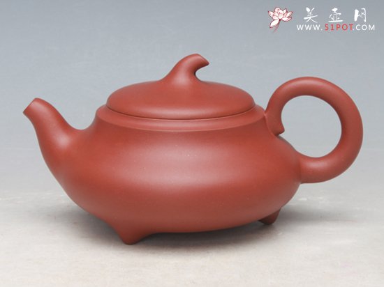 紫砂壶图片：北瓜  220cc  红清水 - 美壶网