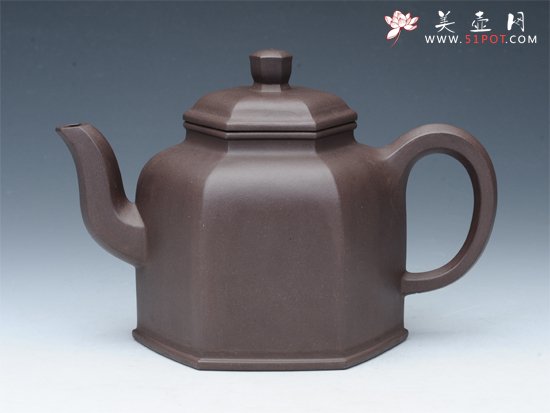 紫砂壶图片：六方金钟 - 美壶网