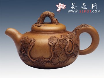 紫砂壶图片：树瘿壶 - 美壶网