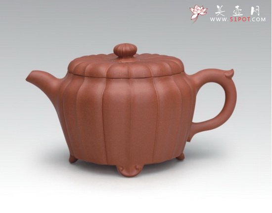 紫砂壶图片：菊花八瓣壶 - 美壶网